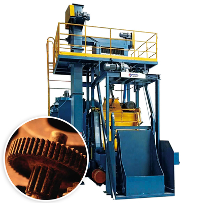 Rubber Crawler Shot Blasting Machine For Cleaning Springs And Gears