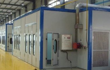 Automatic Recycling Sandblasting Booth With Steel Plate / Sandwich Panel Chamber Material