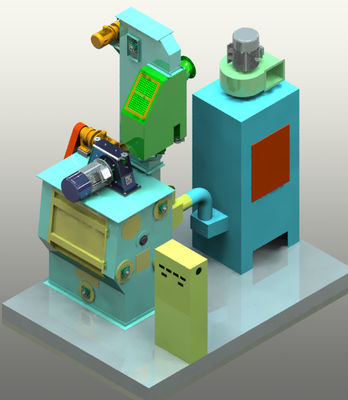 Rubber Mesh Q32 Series Tumble Shot Blasting Machine Low Energy