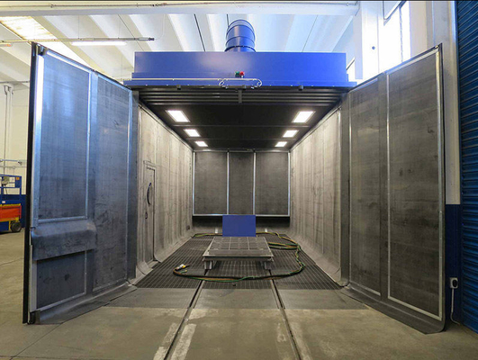 Shot Grit Garnet Sand Blasting Room With Air Extraction System